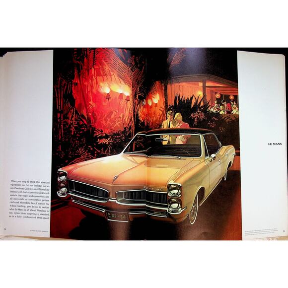 Orig 1967 Pontiac Line Up Brochure GTO 2-2 Le Mans Tempest Grand Prix Bonneville - Picture 15 of 16